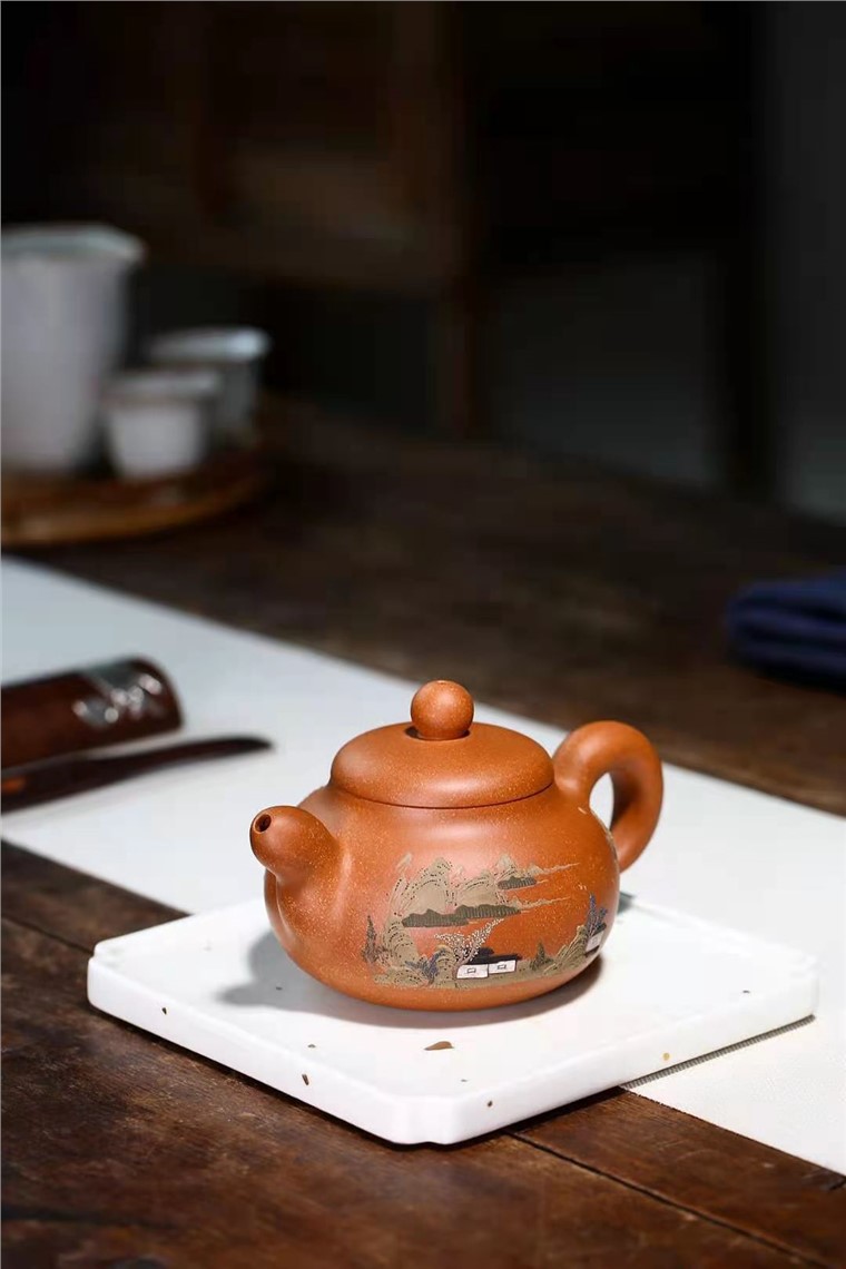 张伟军作品 山水玉乳壶图片