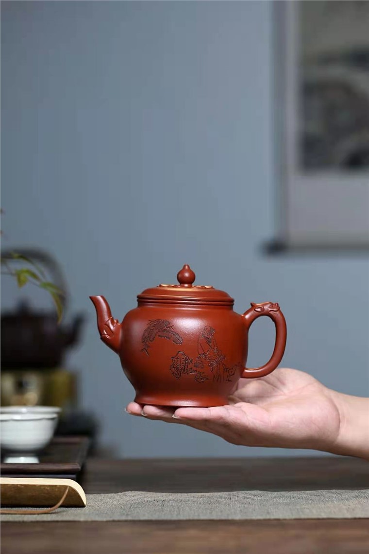 陈顺根作品 青莲神龙壶图片