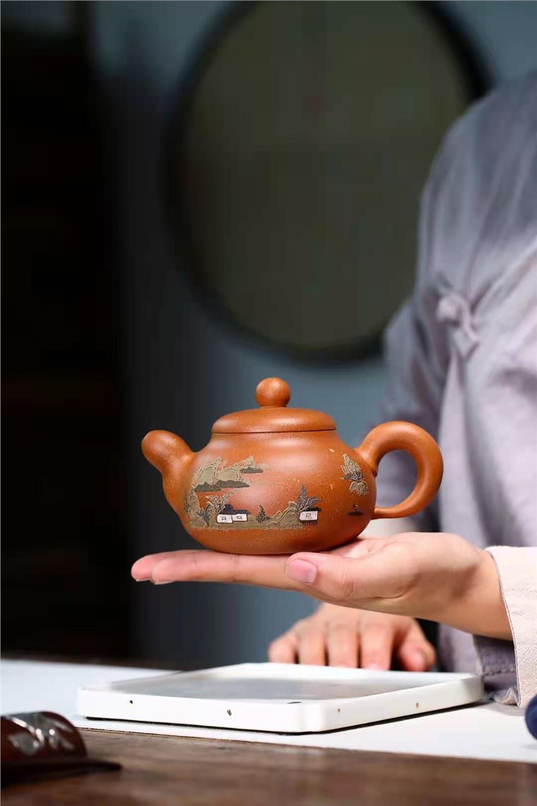 张伟军作品 山水玉乳壶图片