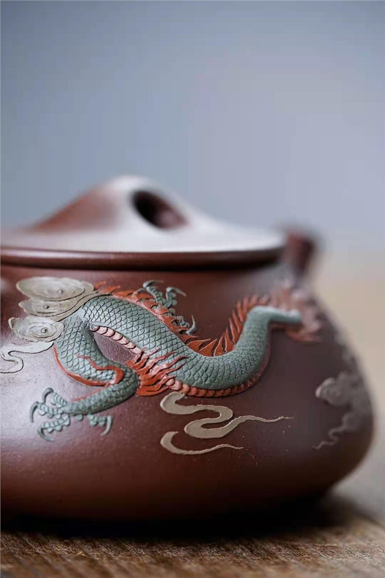 陈浩作品 游龙戏珠图片