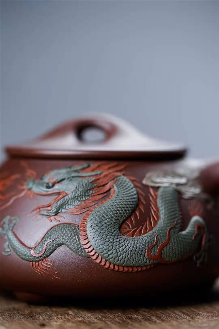 陈浩作品 游龙戏珠图片