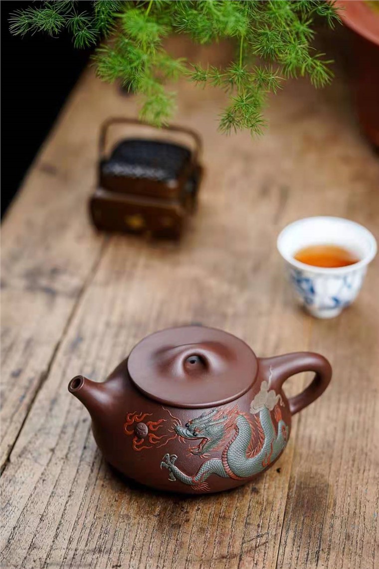 陈浩作品 游龙戏珠图片