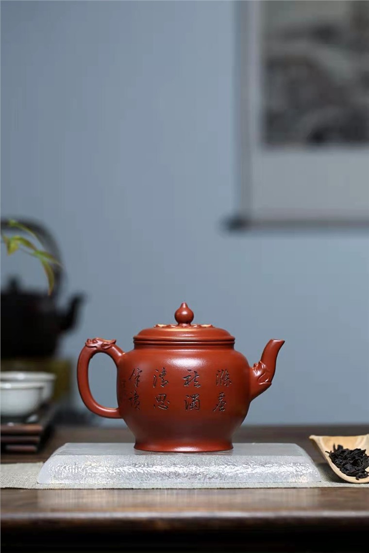 陈顺根作品 青莲神龙壶图片