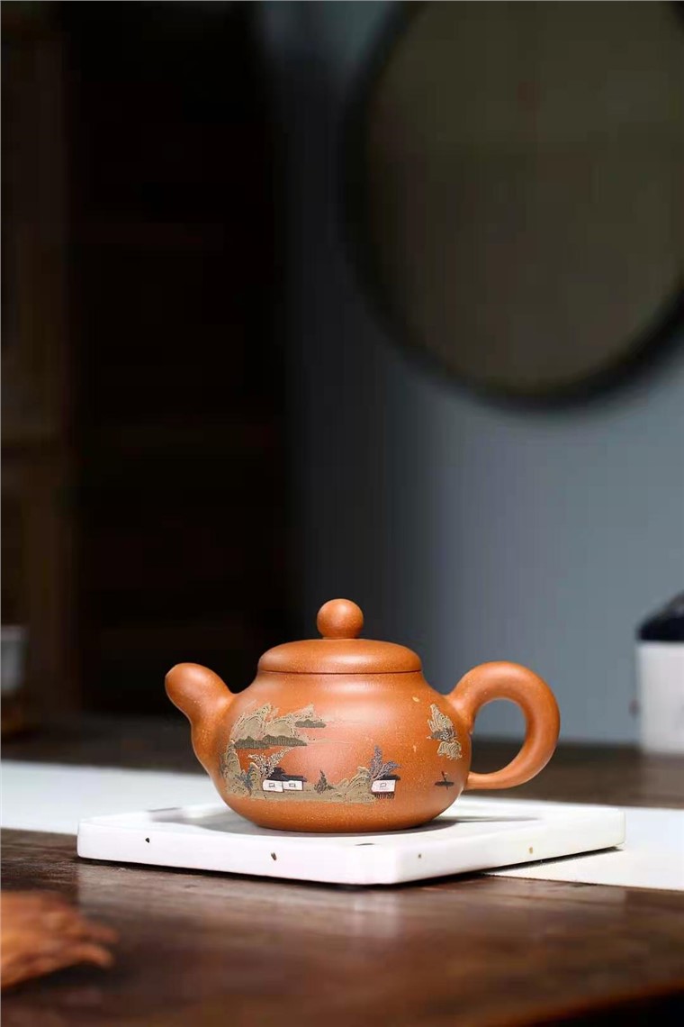 张伟军作品 山水玉乳壶图片
