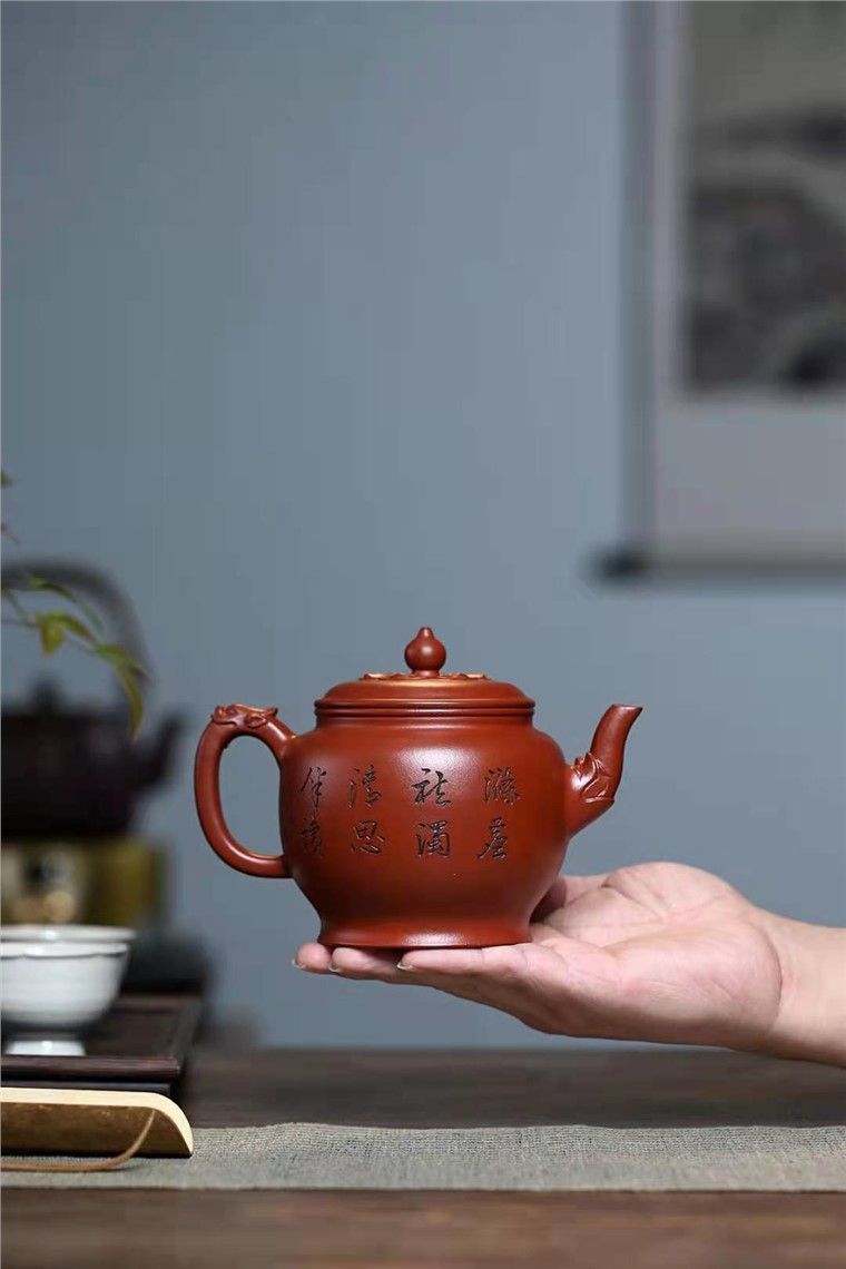 陈顺根作品 青莲神龙壶图片