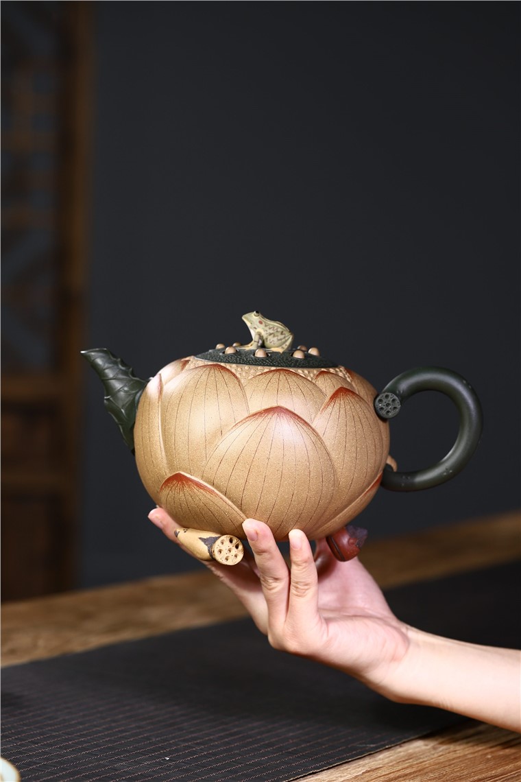 史宗娟作品 青蛙莲子图片
