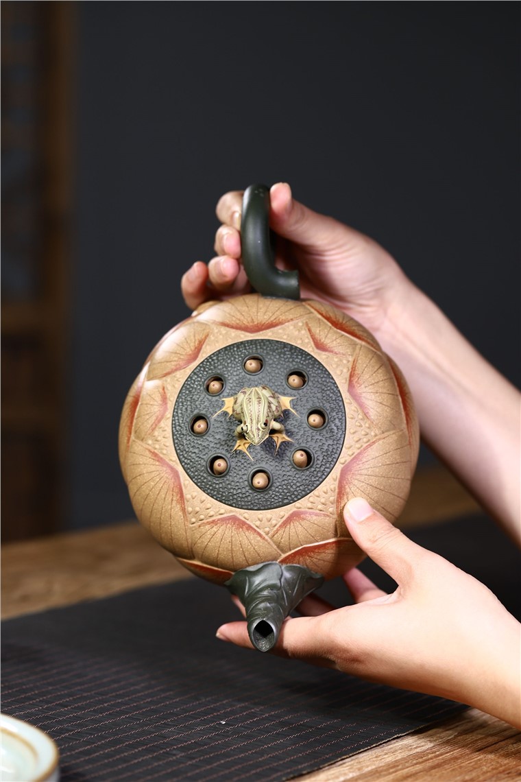 史宗娟作品 青蛙莲子图片