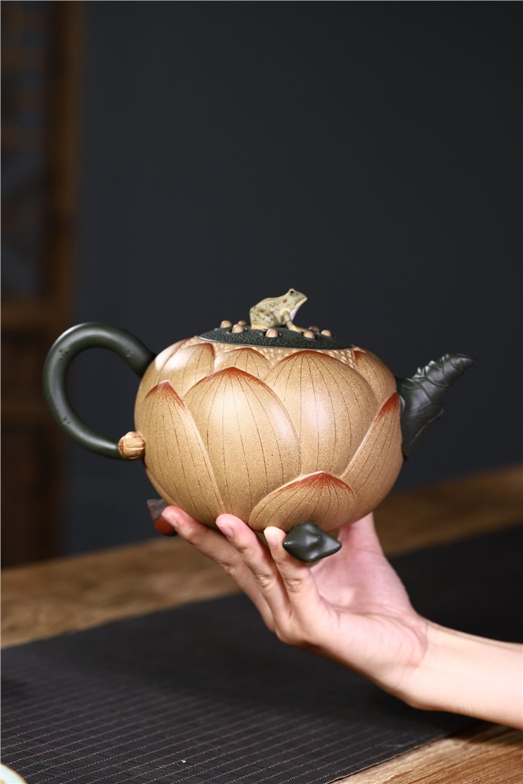 史宗娟作品 青蛙莲子图片
