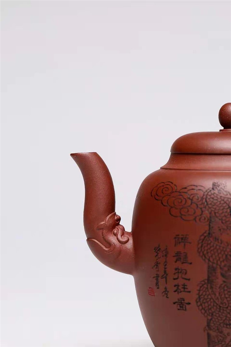 杨慧英作品 祥龙抱柱图片