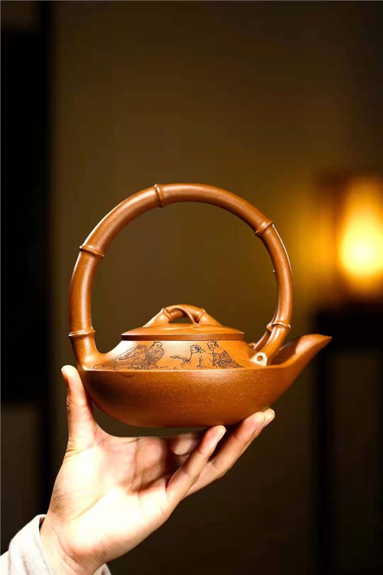 储国峰作品 七贤提梁