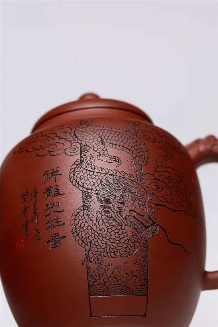 杨慧英作品 祥龙抱柱图片