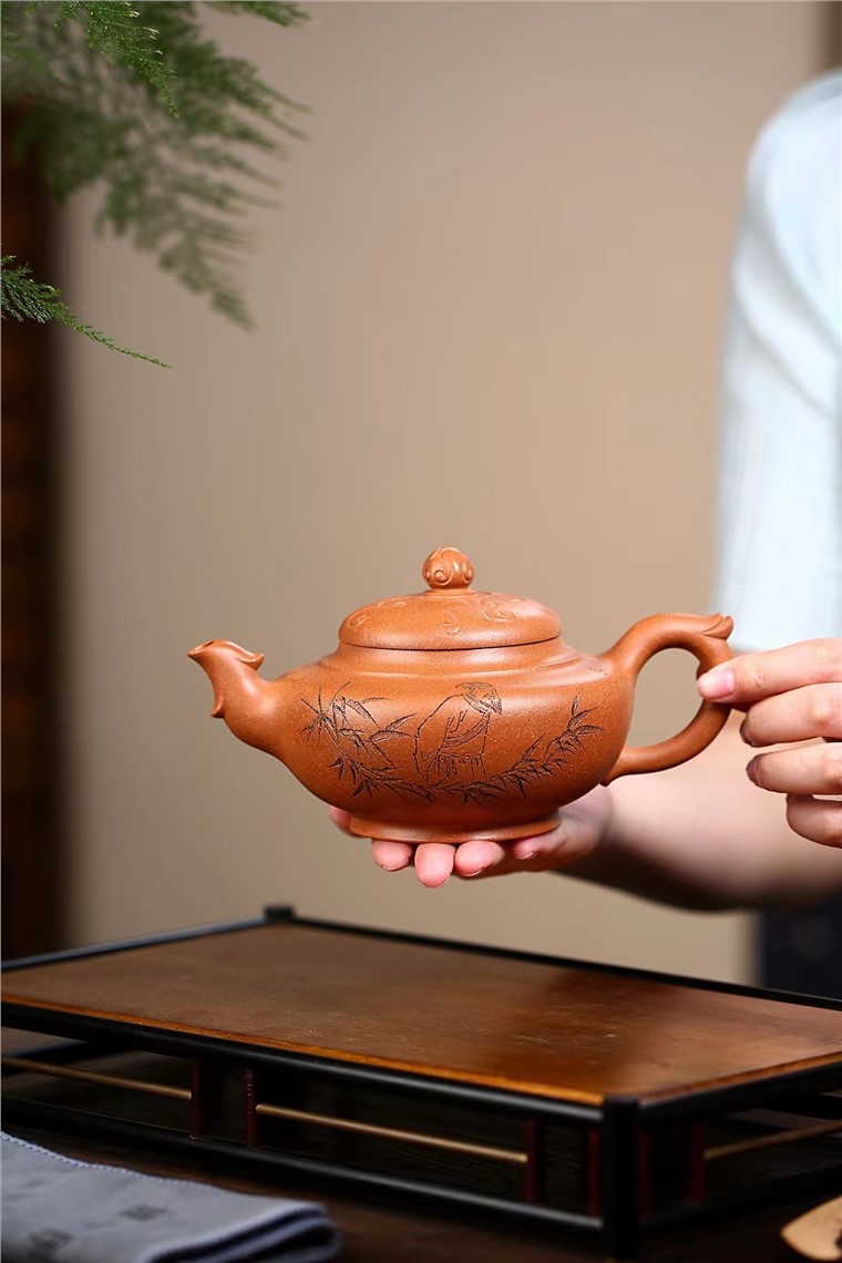 弘一法師李叔同紫砂の手工芸品 完売>舟弘作 / 如水鉋(じょすい)〈寸六 / 65mm〉小吉屋作：白樫