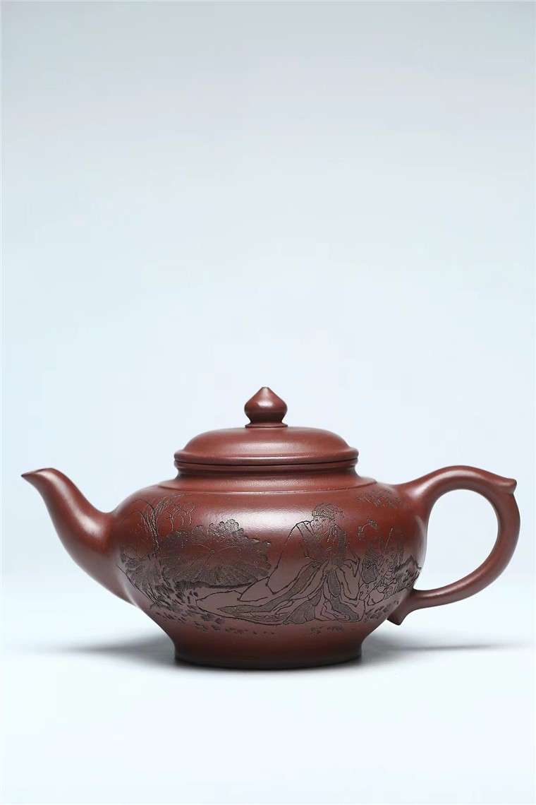 李昌鸿紫砂壶价格|真品手制原矿底槽清笑樱壶1200CC价格表