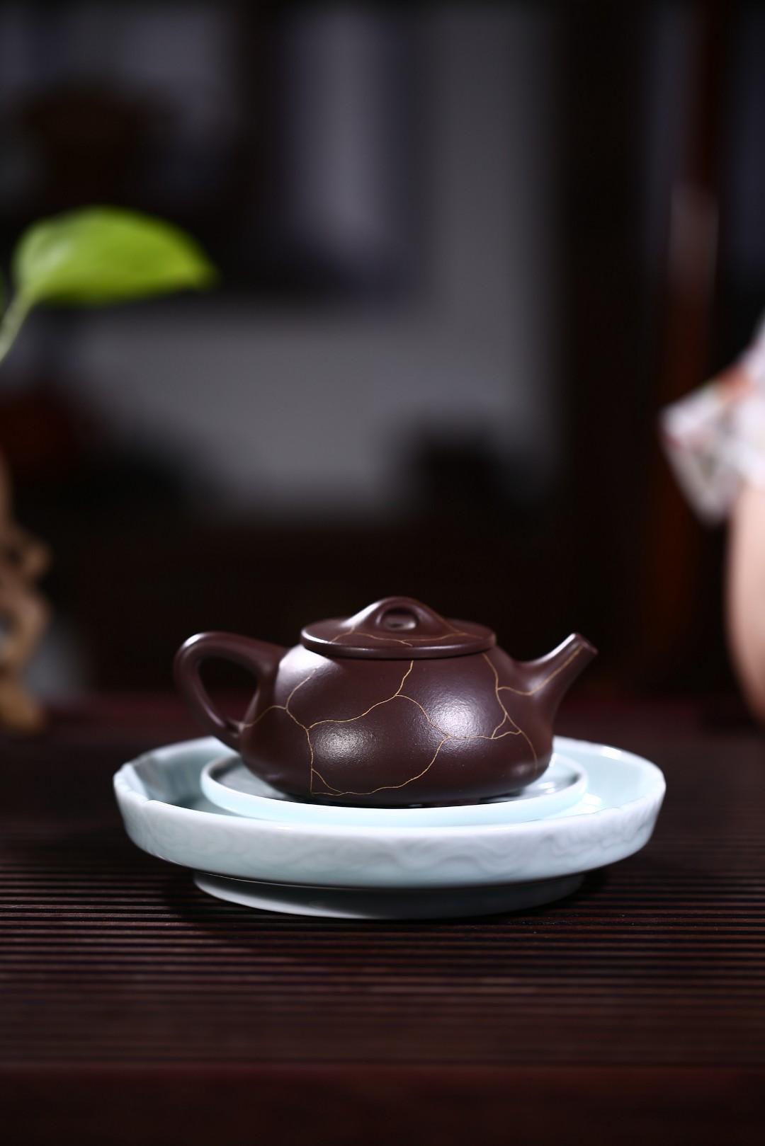 许响新作品 冰纹石瓢