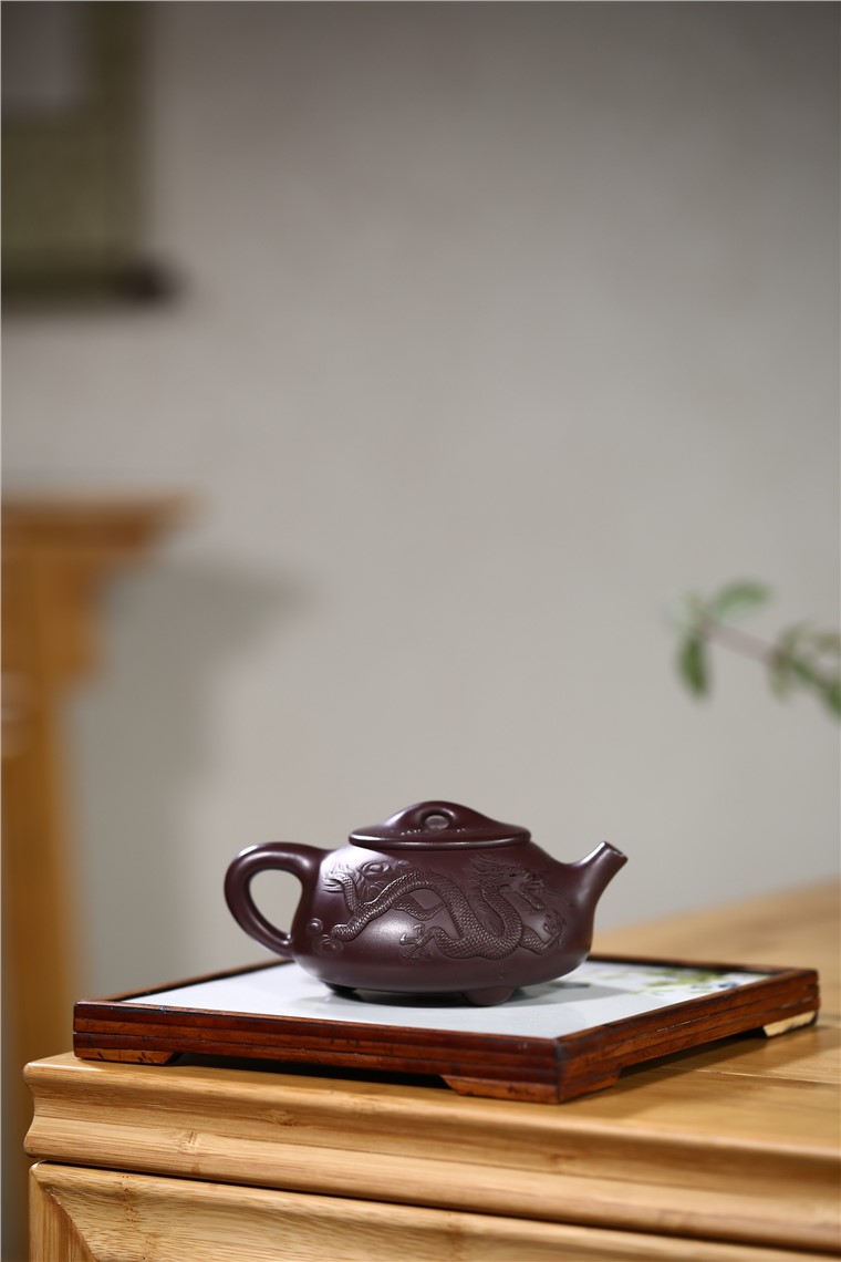顾旭英作品 双龙石瓢图片