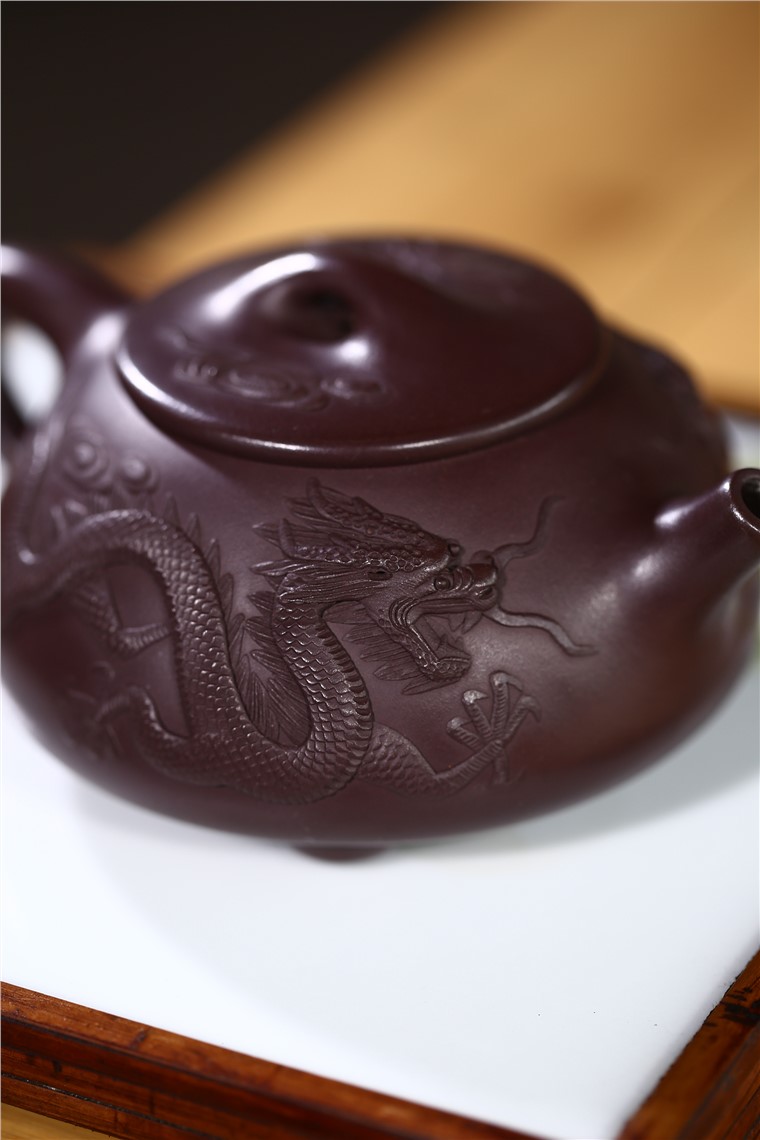 顾旭英作品 双龙石瓢图片
