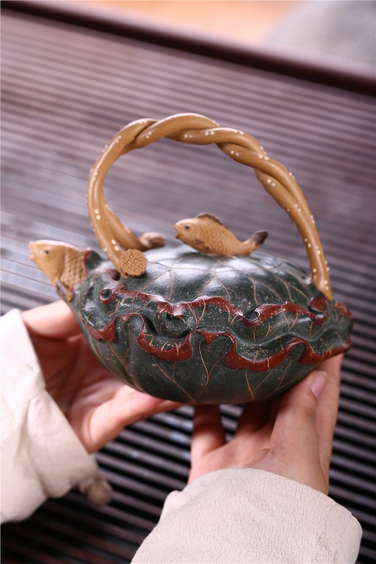 张剑作品 莲年有鱼图片