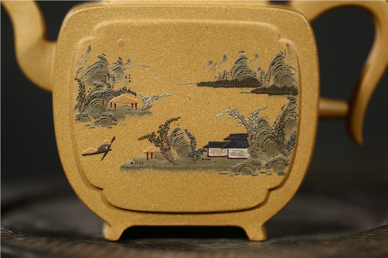 郁晴作品 山水宝鼎图片