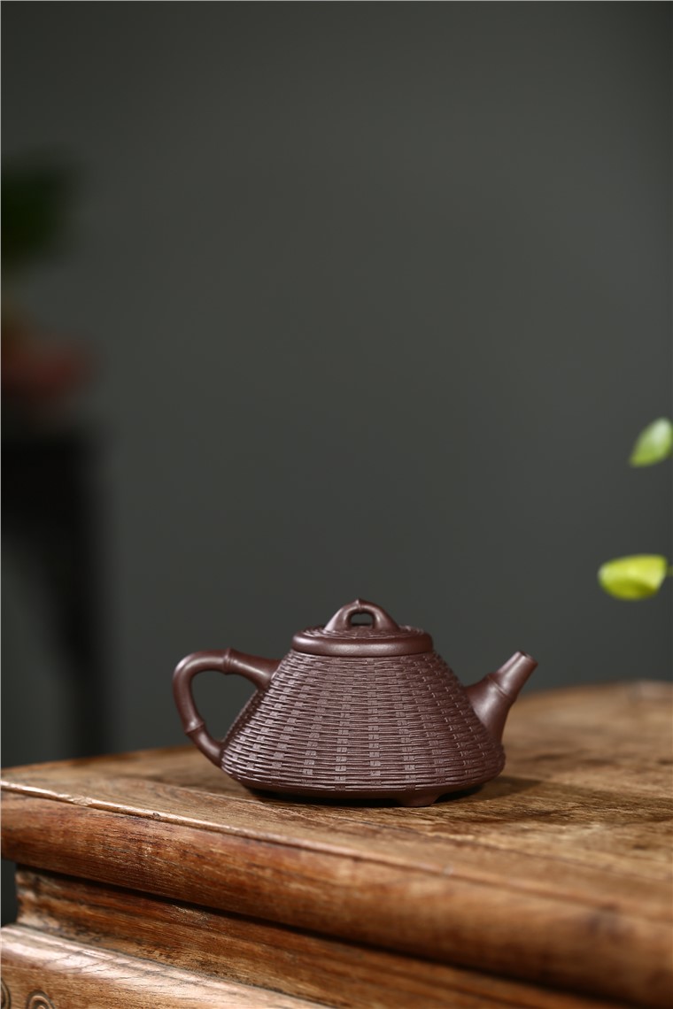 姚华君作品 竹编石瓢图片