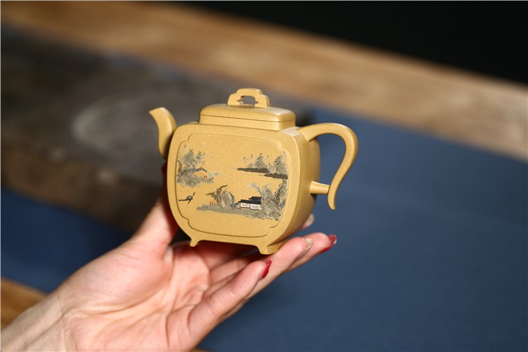 郁晴作品 山水宝鼎图片