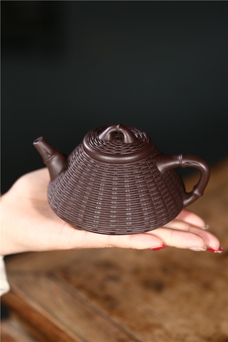 姚华君作品 竹编石瓢图片