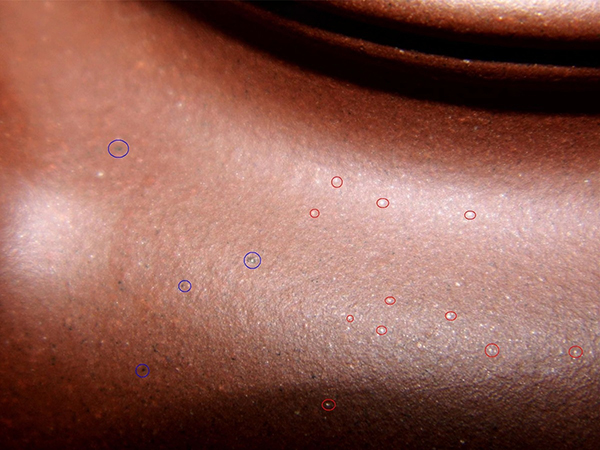 原矿紫砂壶的特征：云母和铁质熔点