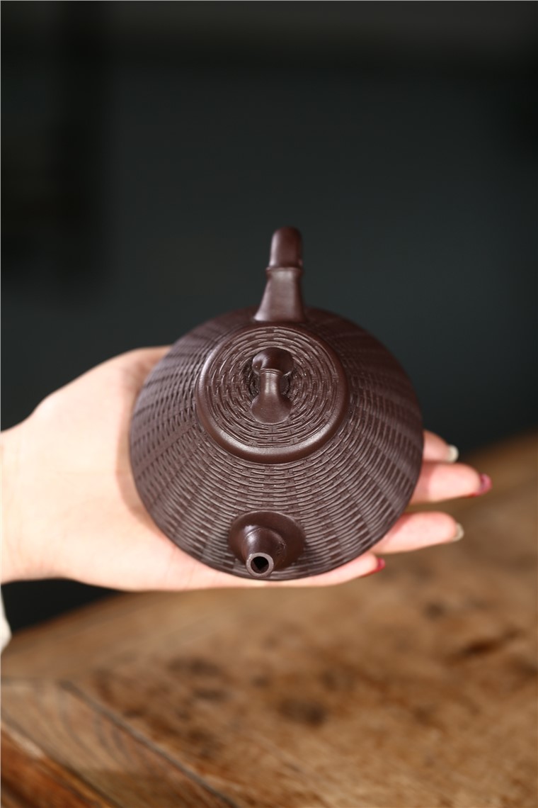 姚华君作品 竹编石瓢图片