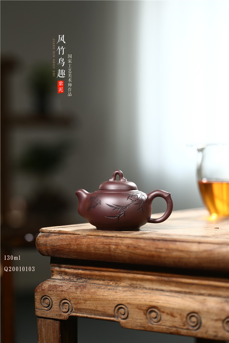 张雪军作品 风竹鸟趣图片