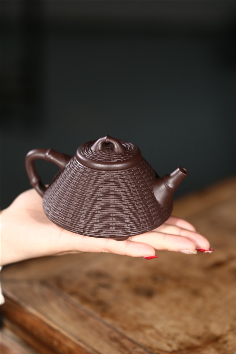 姚华君作品 竹编石瓢图片