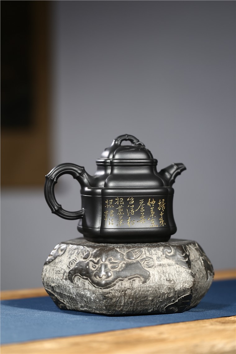 吴小楣作品 四方竹鼎图片