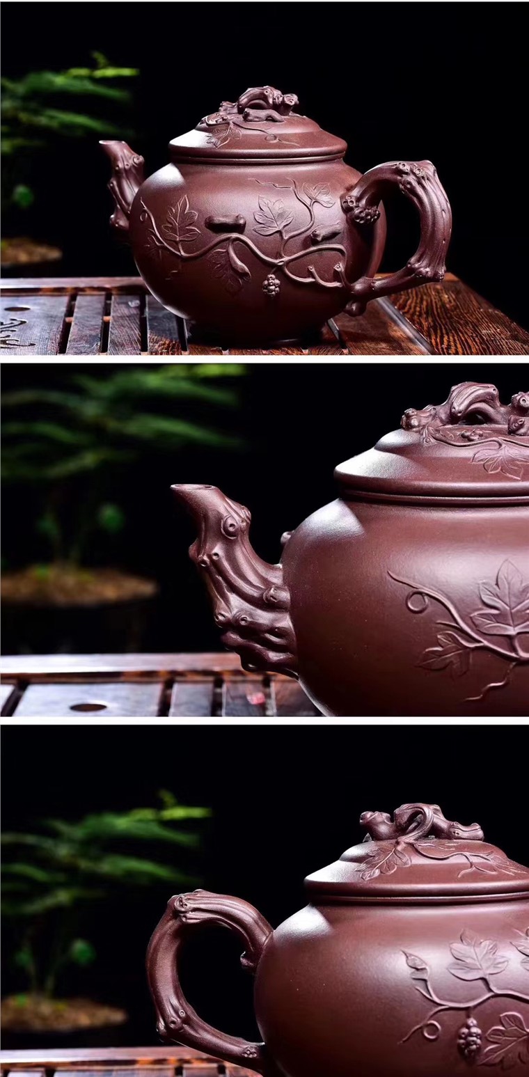 李荷生作品 松鼠葡萄套具图片