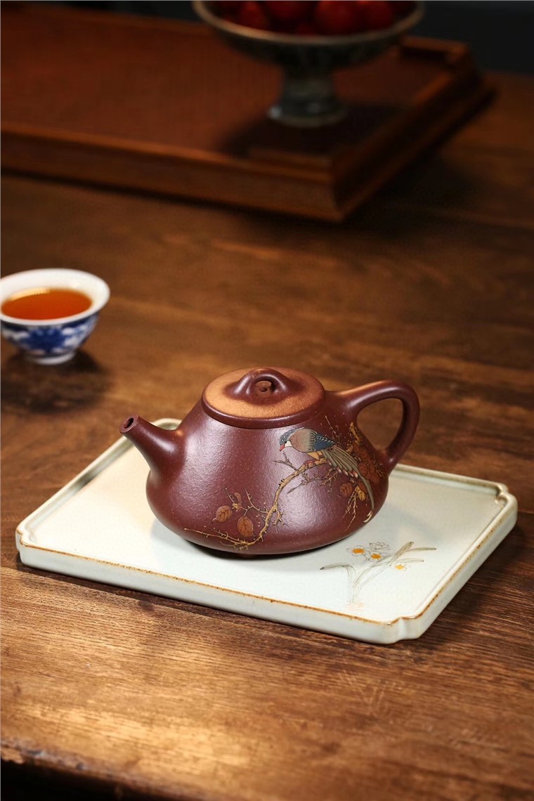 褚萍作品 子冶石瓢图片