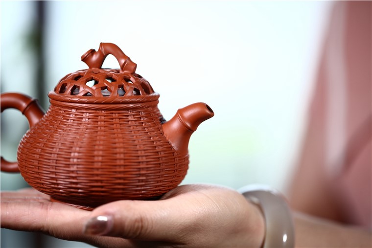 姚华君作品 竹编潘壶图片