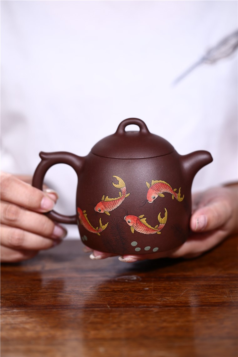 姚华君作品 九鱼图套具图片