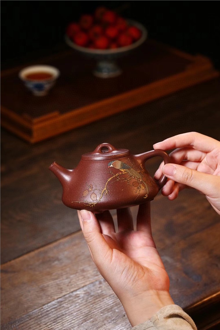 褚萍作品 子冶石瓢图片