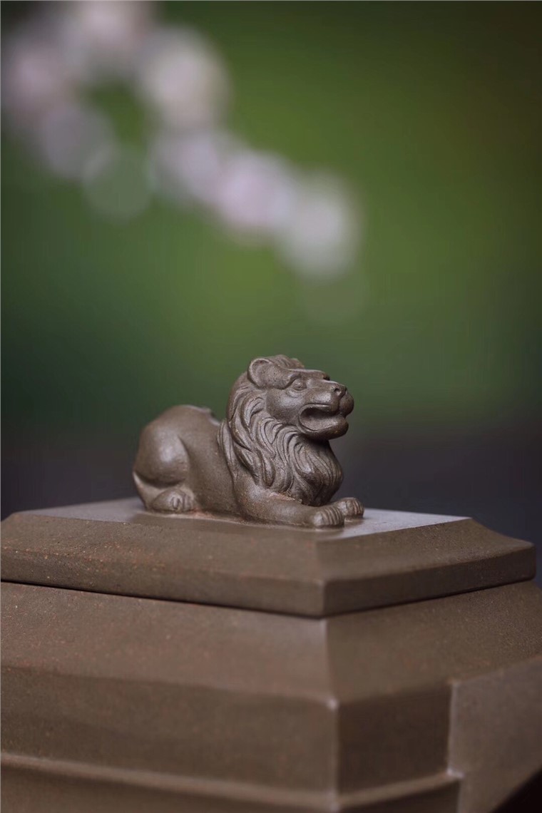 许俊作品 青狮图片
