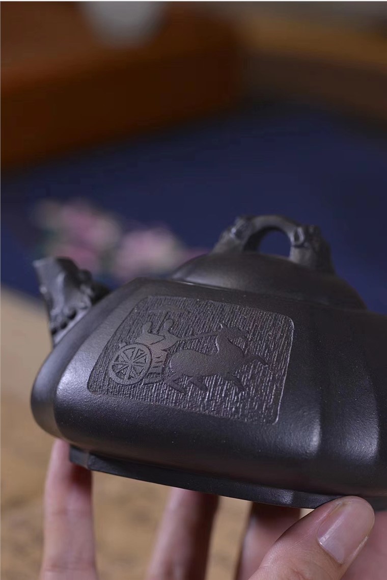 周龙华作品 四方抽角石瓢图片