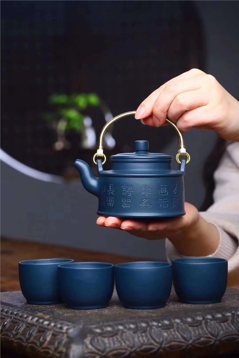 孙泽华作品 金钟提梁套组图片