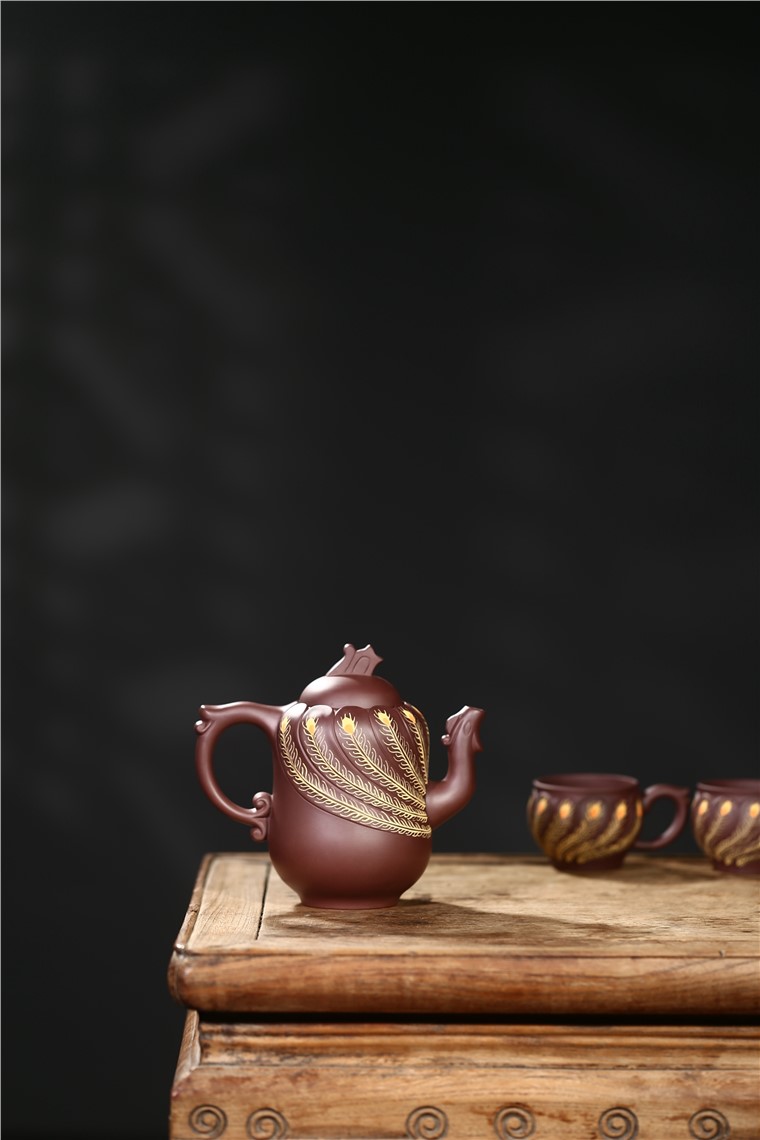郁晴作品 孔雀套具图片