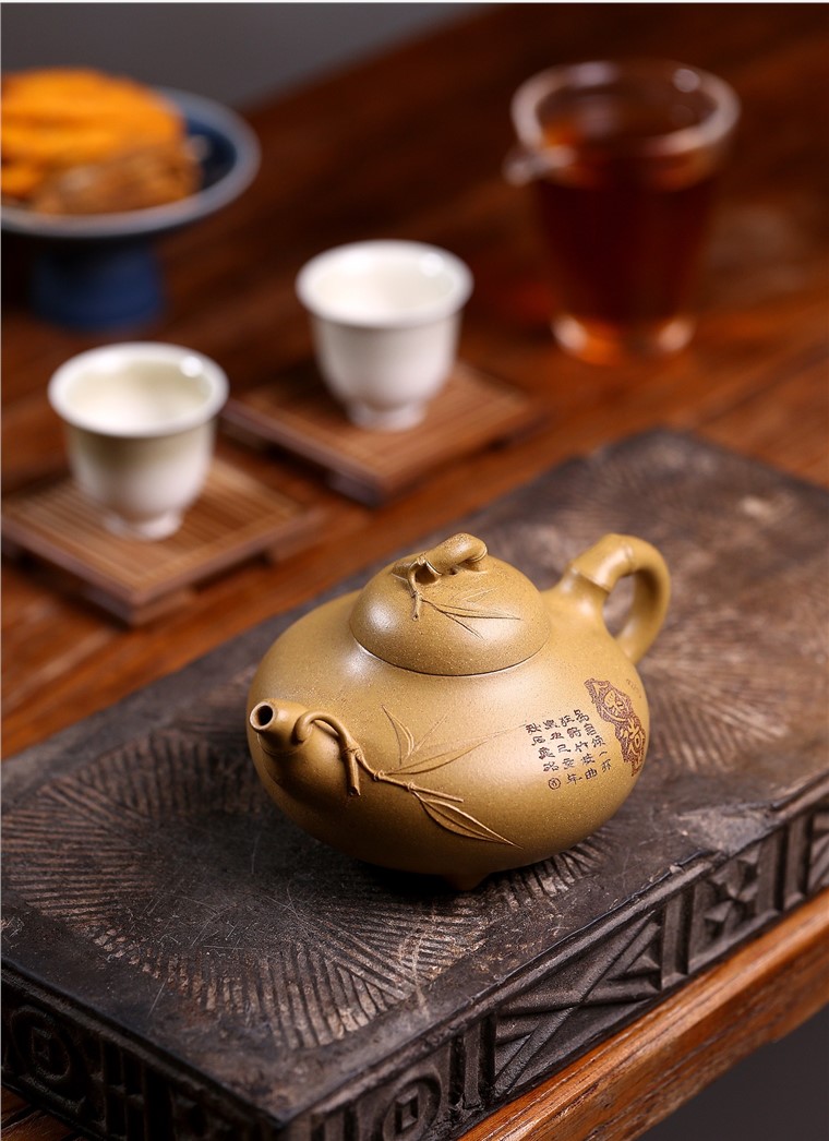 陈卫明作品 三足竹鼎图片