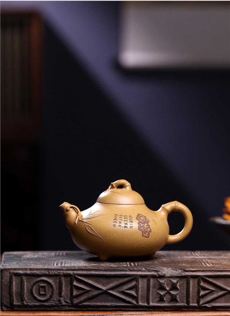陈卫明作品 三足竹鼎图片