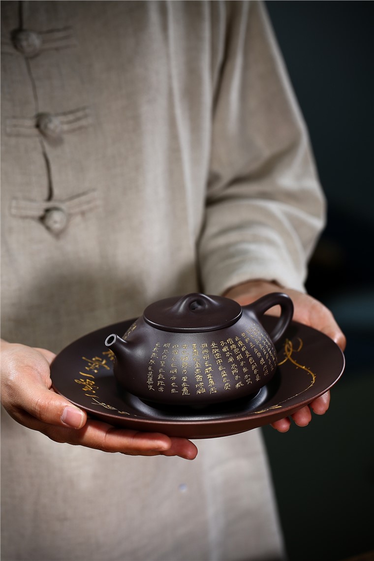 吴余生作品 心经石瓢套组图片