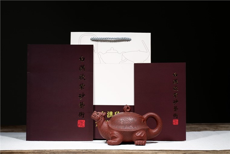 白洪欣作品 百寿龙龟图片
