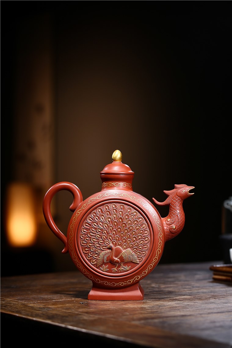 姚玲香作品 孔雀开屏图片