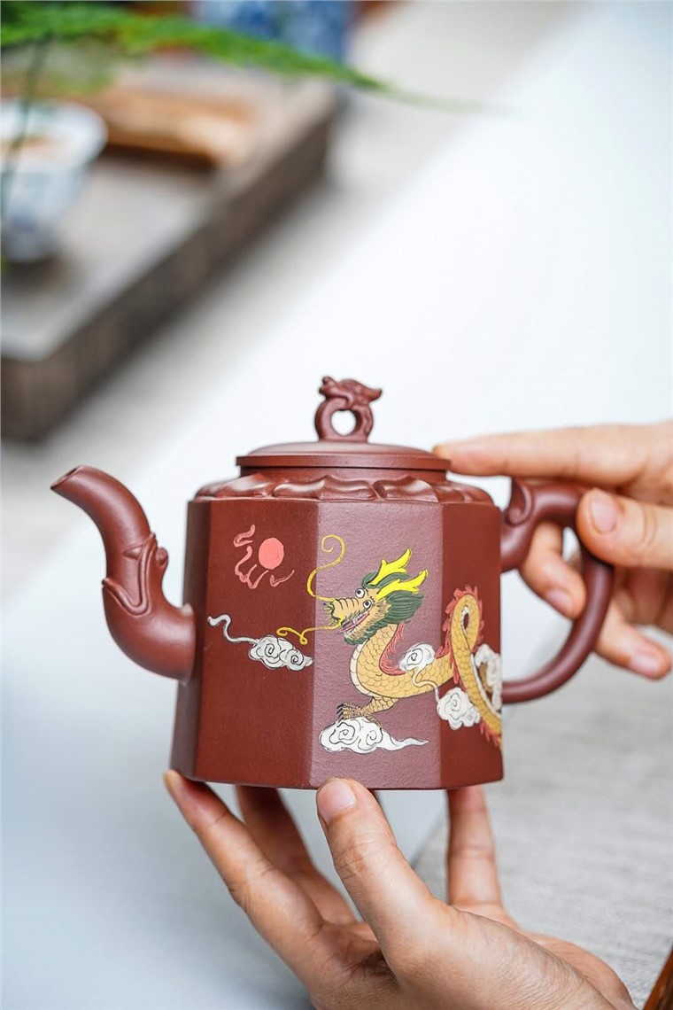 莫顺仙作品 八方龙韵壶图片