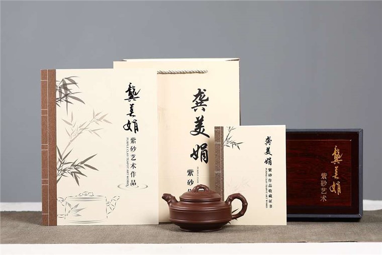 龚美娟作品 双线竹鼓图片