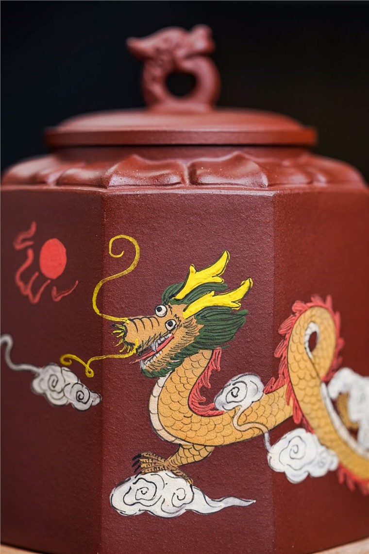 莫顺仙作品 八方龙韵壶图片