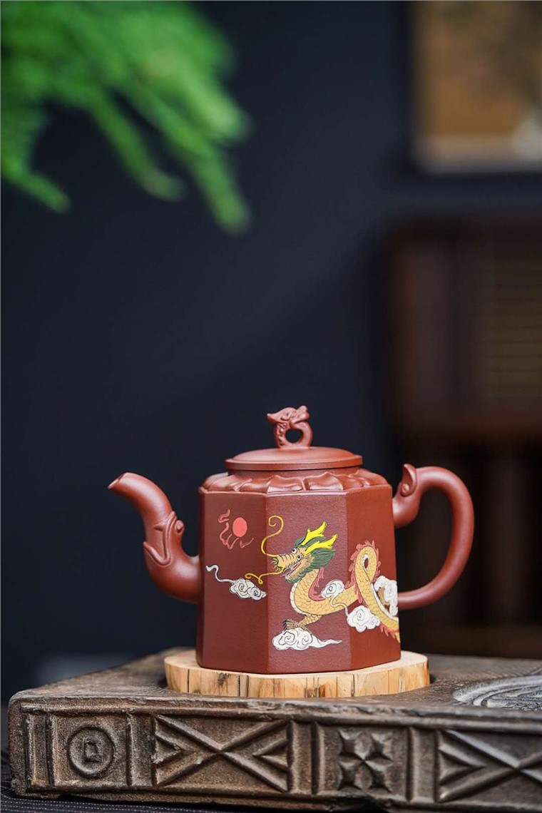 莫顺仙作品 八方龙韵壶图片