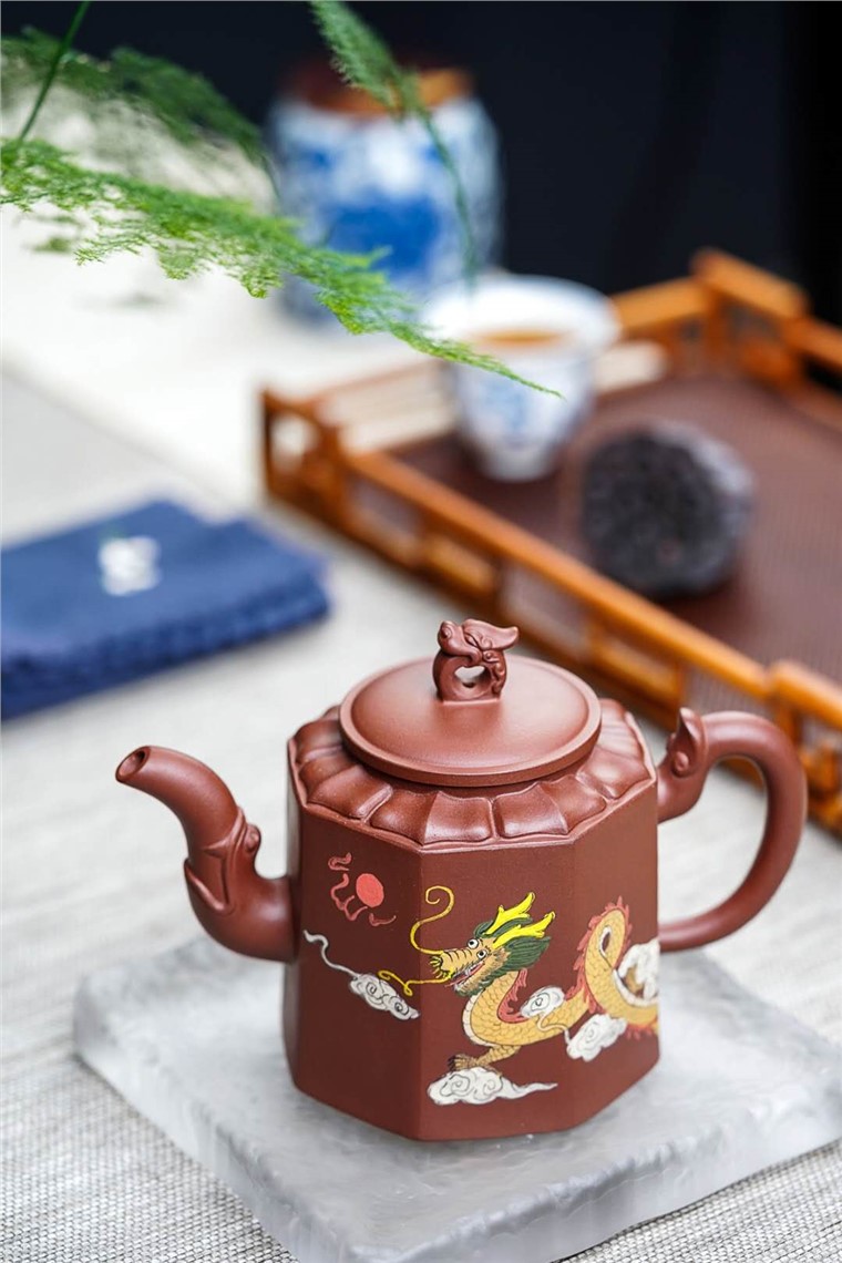 莫顺仙作品 八方龙韵壶图片