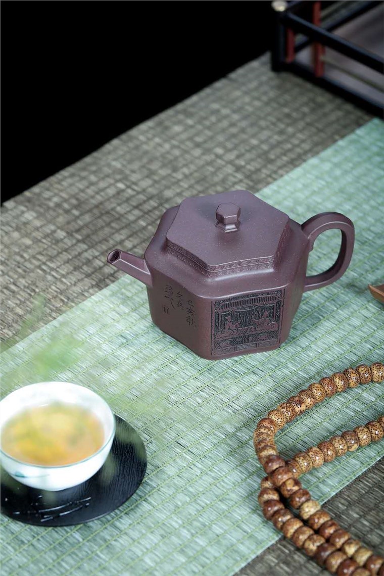 袁辉作品 葵口六方图片